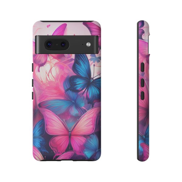 Blue and Pink Butterfly Cell Phone Tough Cases iPhone | Samsung | Samsung Galaxy | Google Pixel - Image 152