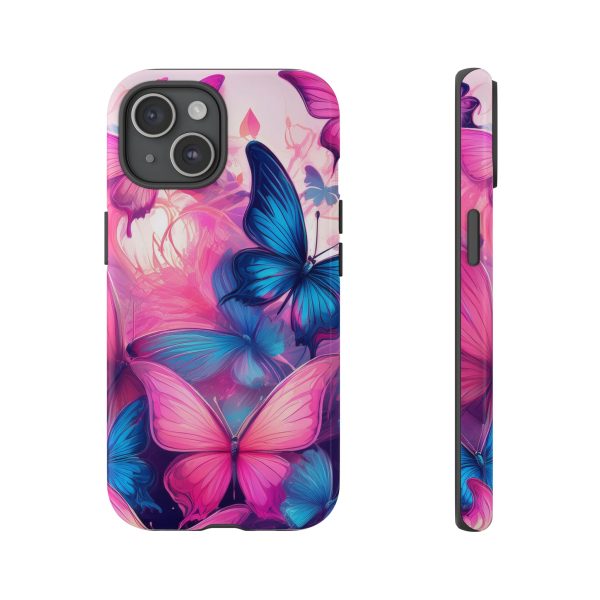 Blue and Pink Butterfly Cell Phone Tough Cases iPhone | Samsung | Samsung Galaxy | Google Pixel - Image 164