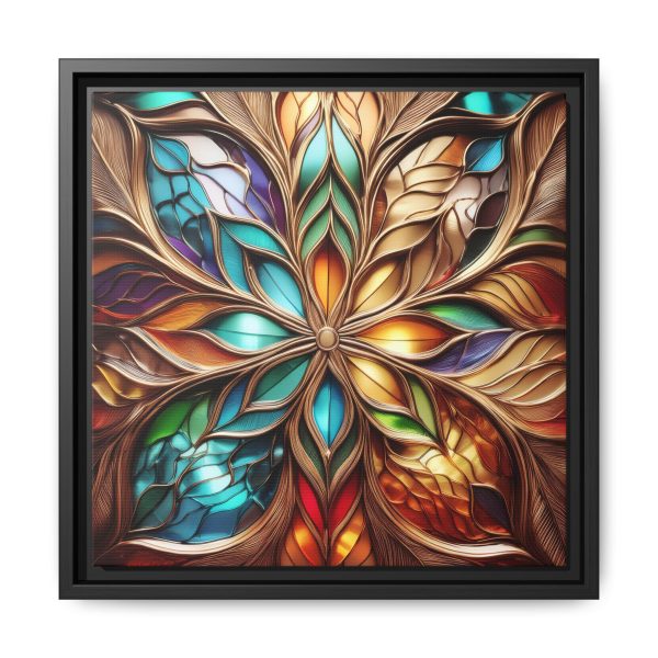 Wood Grain Style WG2 Matte Canvas, Framed (Multi-color) - Image 5