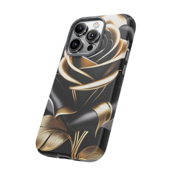 Copy of Black and Gold Rose iPhone | Samsung | Samsung Galaxy | Google Pixel - Cell Phone Tough Cases - Image 107