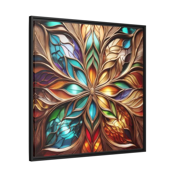 Wood Grain Style WG2 Matte Canvas, Framed (Multi-color) - Image 2