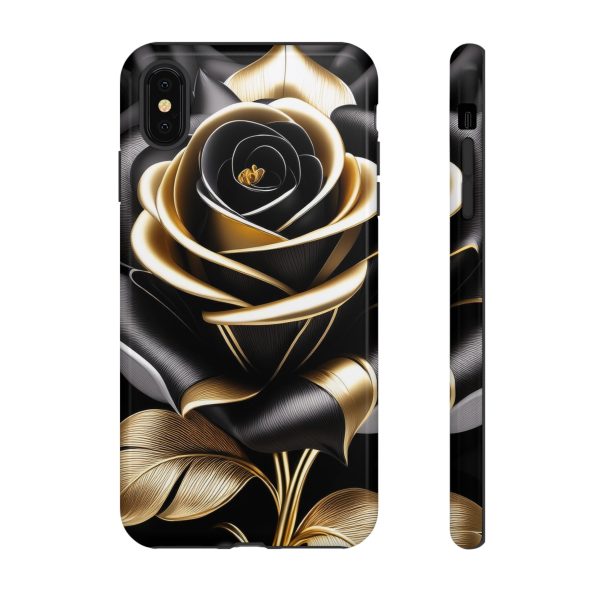 Copy of Black and Gold Rose iPhone | Samsung | Samsung Galaxy | Google Pixel - Cell Phone Tough Cases - Image 16