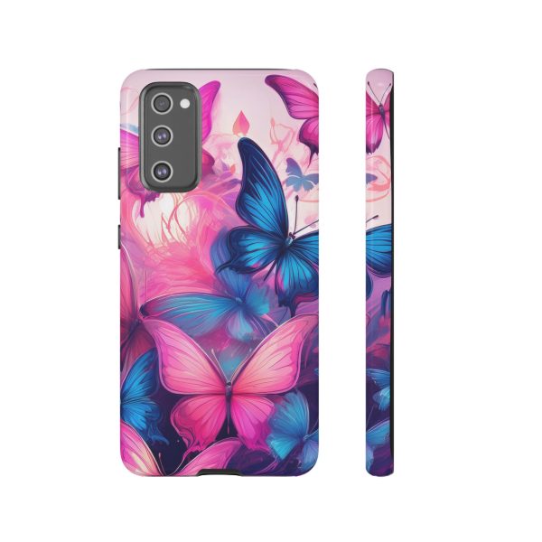 Blue and Pink Butterfly Cell Phone Tough Cases iPhone | Samsung | Samsung Galaxy | Google Pixel - Image 72