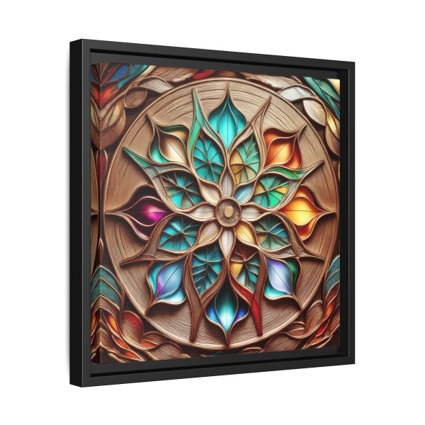 Wood Grain Style WG5 Matte Canvas, Framed (Multi-color) - Image 6