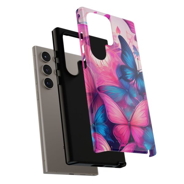 Blue and Pink Butterfly Cell Phone Tough Cases iPhone | Samsung | Samsung Galaxy | Google Pixel - Image 208