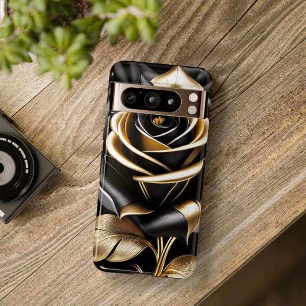 Copy of Black and Gold Rose iPhone | Samsung | Samsung Galaxy | Google Pixel - Cell Phone Tough Cases - Image 219