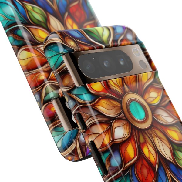 Stained Glass Flower SG1 Cell Phone Tough Cases iPhone | Samsung | Samsung Galaxy | Google Pixel - Image 2