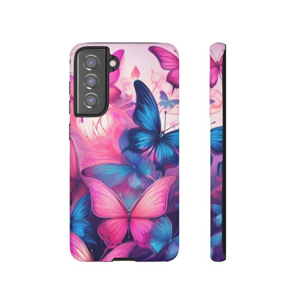 Blue and Pink Butterfly Cell Phone Tough Cases iPhone | Samsung | Samsung Galaxy | Google Pixel - Image 78