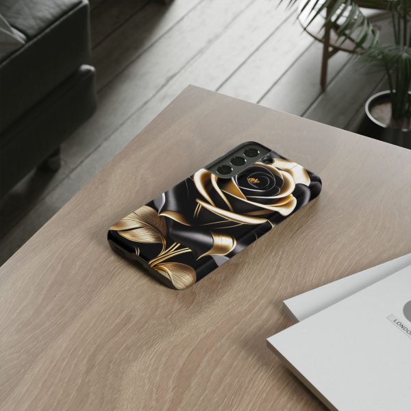 Copy of Black and Gold Rose iPhone | Samsung | Samsung Galaxy | Google Pixel - Cell Phone Tough Cases - Image 85