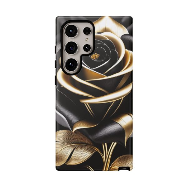 Copy of Black and Gold Rose iPhone | Samsung | Samsung Galaxy | Google Pixel - Cell Phone Tough Cases - Image 210