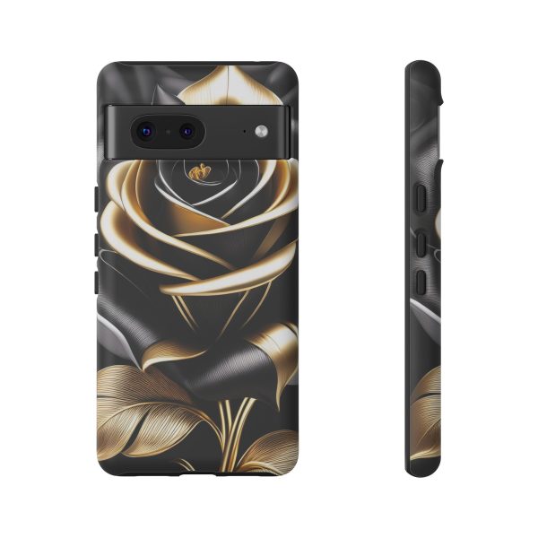 Copy of Black and Gold Rose iPhone | Samsung | Samsung Galaxy | Google Pixel - Cell Phone Tough Cases - Image 154