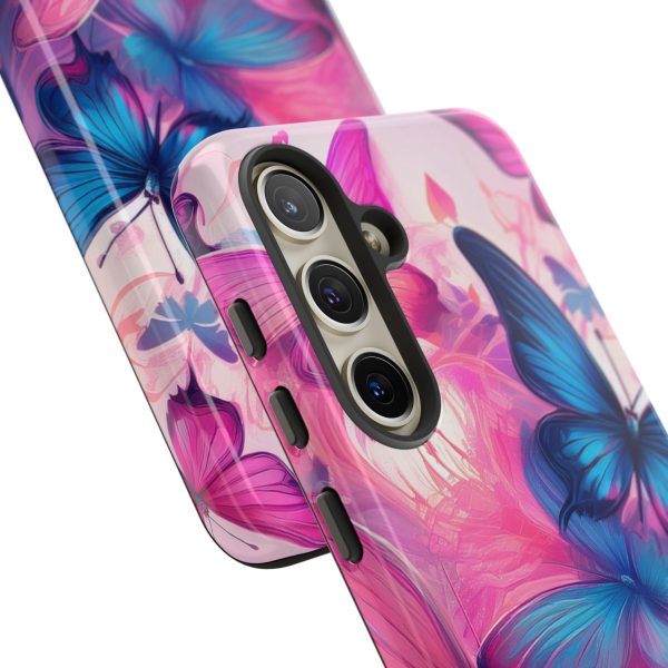 Blue and Pink Butterfly Cell Phone Tough Cases iPhone | Samsung | Samsung Galaxy | Google Pixel - Image 186