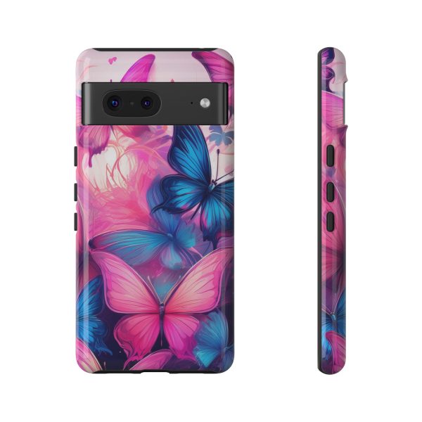 Blue and Pink Butterfly Cell Phone Tough Cases iPhone | Samsung | Samsung Galaxy | Google Pixel - Image 148