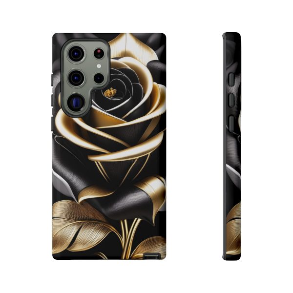 Copy of Black and Gold Rose iPhone | Samsung | Samsung Galaxy | Google Pixel - Cell Phone Tough Cases - Image 142