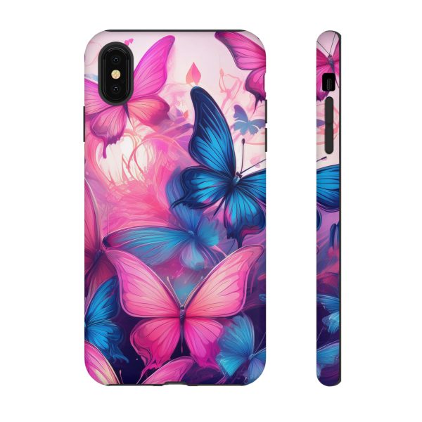 Blue and Pink Butterfly Cell Phone Tough Cases iPhone | Samsung | Samsung Galaxy | Google Pixel - Image 15