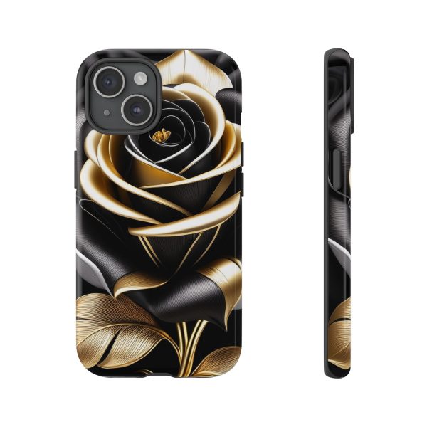 Copy of Black and Gold Rose iPhone | Samsung | Samsung Galaxy | Google Pixel - Cell Phone Tough Cases - Image 166