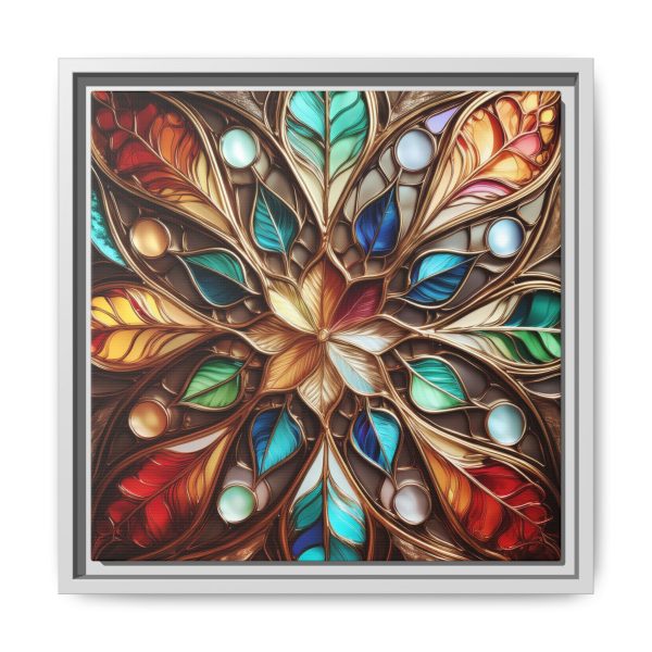 Wood Grain Stain Style WG4 Matte Canvas, Framed (Multi-color) - Image 17