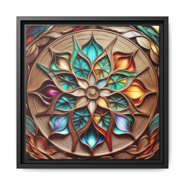 Wood Grain Style WG5 Matte Canvas, Framed (Multi-color) - Image 5