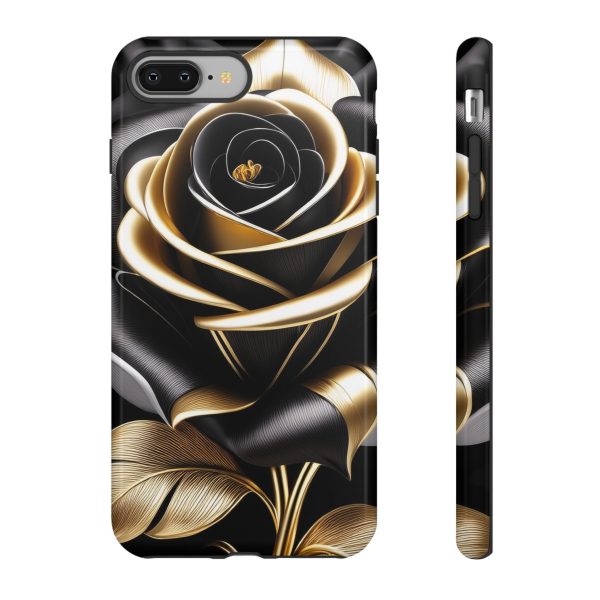 Copy of Black and Gold Rose iPhone | Samsung | Samsung Galaxy | Google Pixel - Cell Phone Tough Cases - Image 8