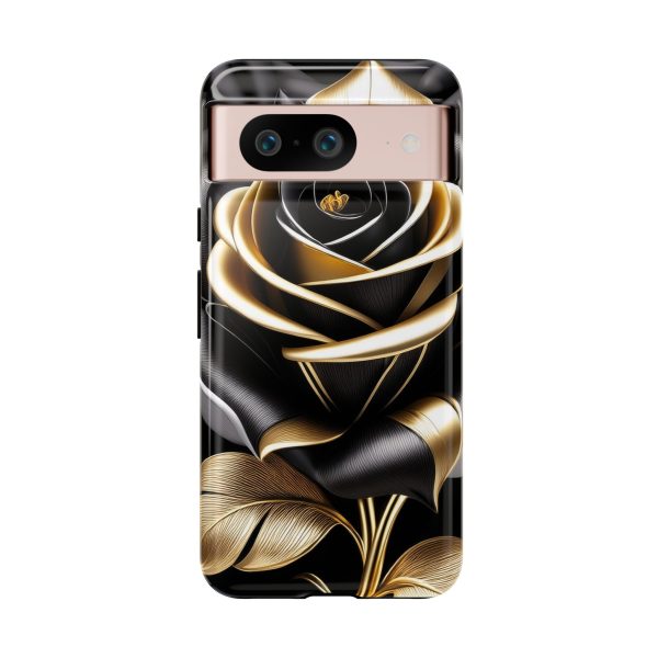 Copy of Black and Gold Rose iPhone | Samsung | Samsung Galaxy | Google Pixel - Cell Phone Tough Cases - Image 225