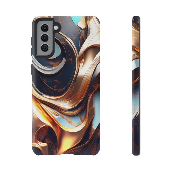 Navy Blue Gold Cell Phone Tough Cases iPhone | Samsung | Samsung Galaxy | Google Pixel - Image 60