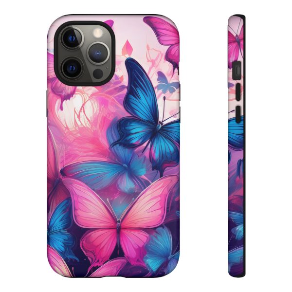 Blue and Pink Butterfly Cell Phone Tough Cases iPhone | Samsung | Samsung Galaxy | Google Pixel - Image 39