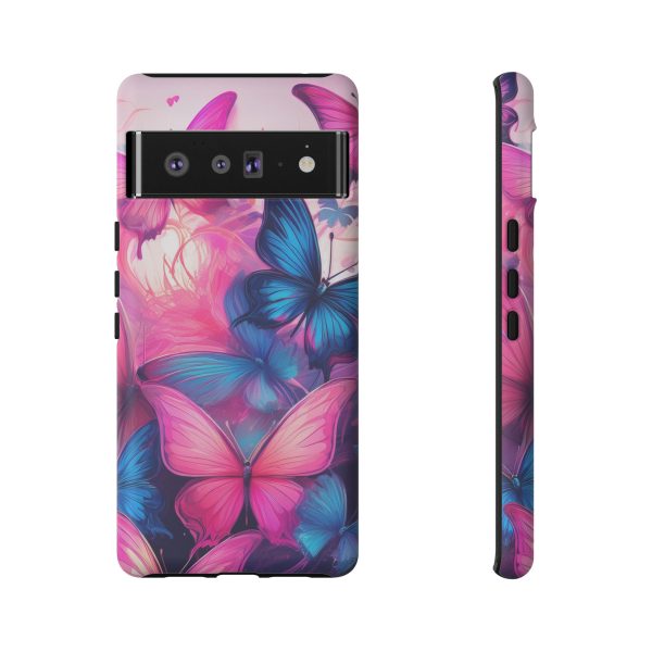 Blue and Pink Butterfly Cell Phone Tough Cases iPhone | Samsung | Samsung Galaxy | Google Pixel - Image 160