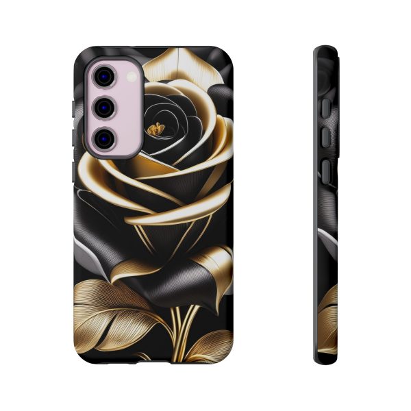 Copy of Black and Gold Rose iPhone | Samsung | Samsung Galaxy | Google Pixel - Cell Phone Tough Cases - Image 138