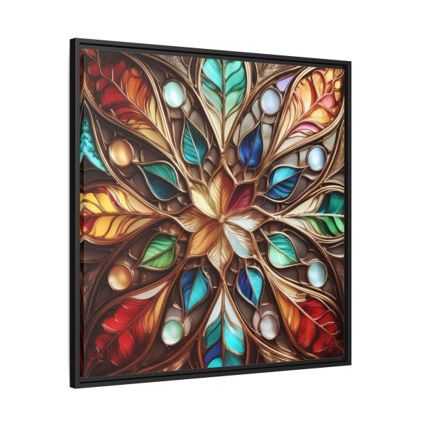 Wood Grain Stain Style WG4 Matte Canvas, Framed (Multi-color) - Image 2