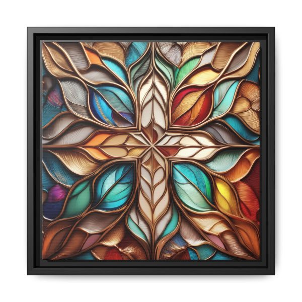 Wood Grain Style WG1 Matte Canvas, Framed (Multi-color) - Image 5