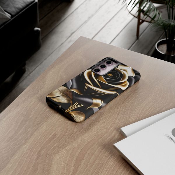 Copy of Black and Gold Rose iPhone | Samsung | Samsung Galaxy | Google Pixel - Cell Phone Tough Cases - Image 137