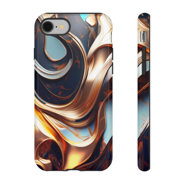 Navy Blue Gold Cell Phone Tough Cases iPhone | Samsung | Samsung Galaxy | Google Pixel - Image 6