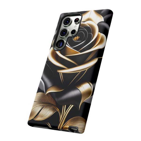 Copy of Black and Gold Rose iPhone | Samsung | Samsung Galaxy | Google Pixel - Cell Phone Tough Cases - Image 147