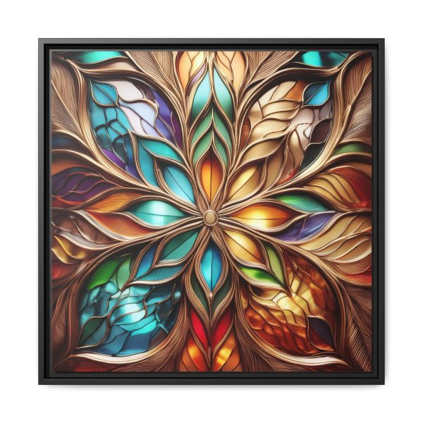 Wood Grain Style WG2 Matte Canvas, Framed (Multi-color) - Image 9