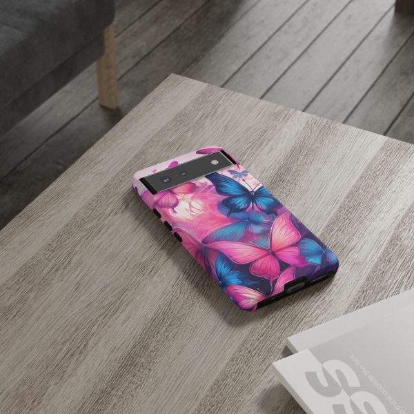 Blue and Pink Butterfly Cell Phone Tough Cases iPhone | Samsung | Samsung Galaxy | Google Pixel - Image 71