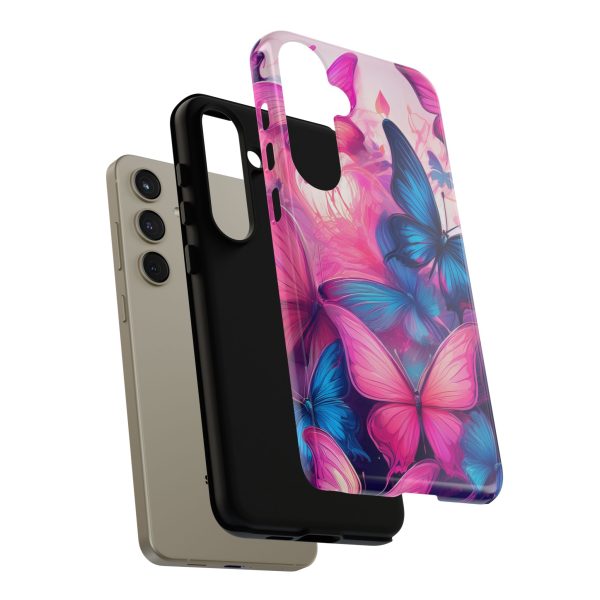 Blue and Pink Butterfly Cell Phone Tough Cases iPhone | Samsung | Samsung Galaxy | Google Pixel - Image 198