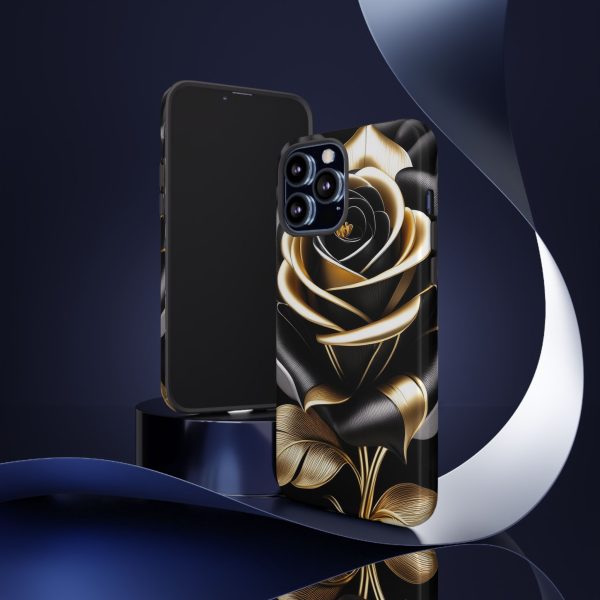 Copy of Black and Gold Rose iPhone | Samsung | Samsung Galaxy | Google Pixel - Cell Phone Tough Cases - Image 51