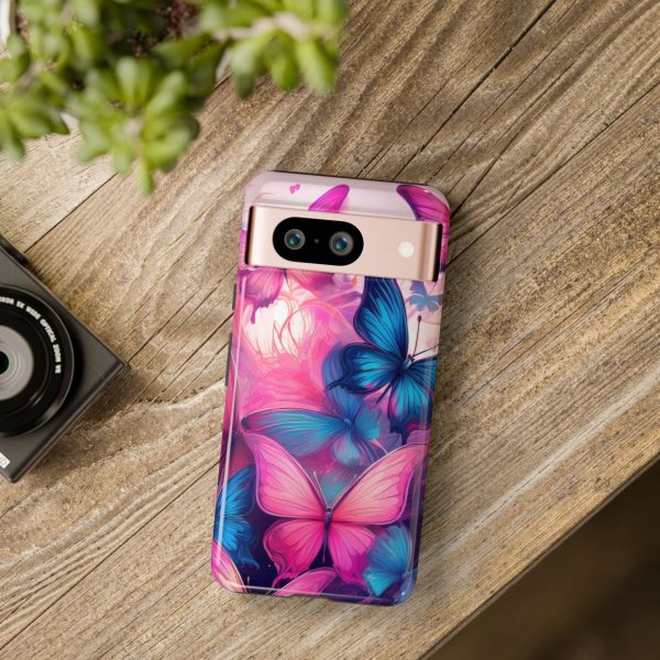 Blue and Pink Butterfly Cell Phone Tough Cases iPhone | Samsung | Samsung Galaxy | Google Pixel - Image 229