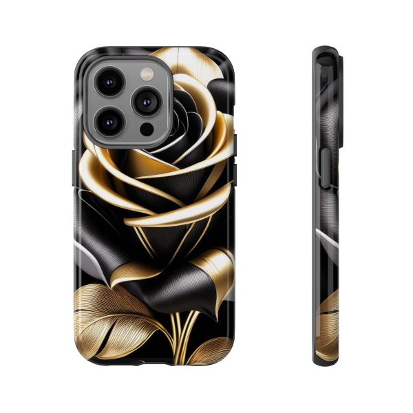 Copy of Black and Gold Rose iPhone | Samsung | Samsung Galaxy | Google Pixel - Cell Phone Tough Cases - Image 102