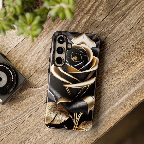 Copy of Black and Gold Rose iPhone | Samsung | Samsung Galaxy | Google Pixel - Cell Phone Tough Cases - Image 204