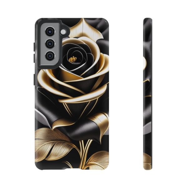 Copy of Black and Gold Rose iPhone | Samsung | Samsung Galaxy | Google Pixel - Cell Phone Tough Cases - Image 54