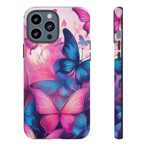 Blue and Pink Butterfly Cell Phone Tough Cases iPhone | Samsung | Samsung Galaxy | Google Pixel - Image 50