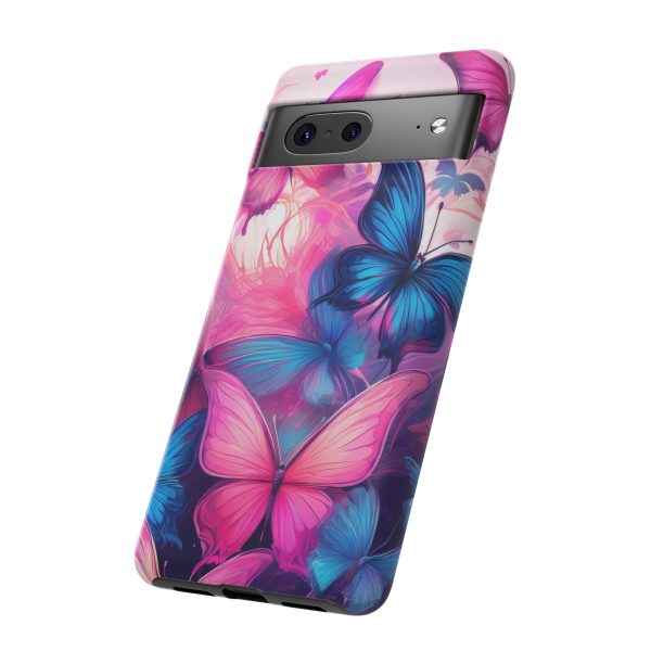 Blue and Pink Butterfly Cell Phone Tough Cases iPhone | Samsung | Samsung Galaxy | Google Pixel - Image 153