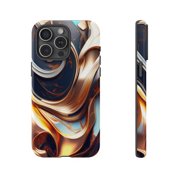 Navy Blue Gold Cell Phone Tough Cases iPhone | Samsung | Samsung Galaxy | Google Pixel - Image 184