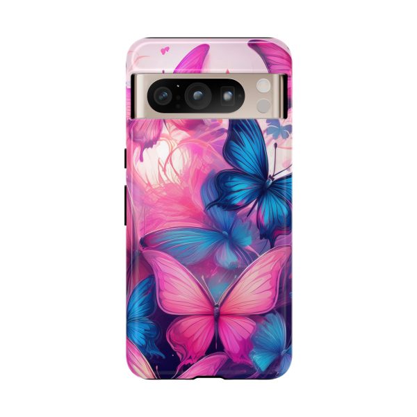 Blue and Pink Butterfly Cell Phone Tough Cases iPhone | Samsung | Samsung Galaxy | Google Pixel - Image 215