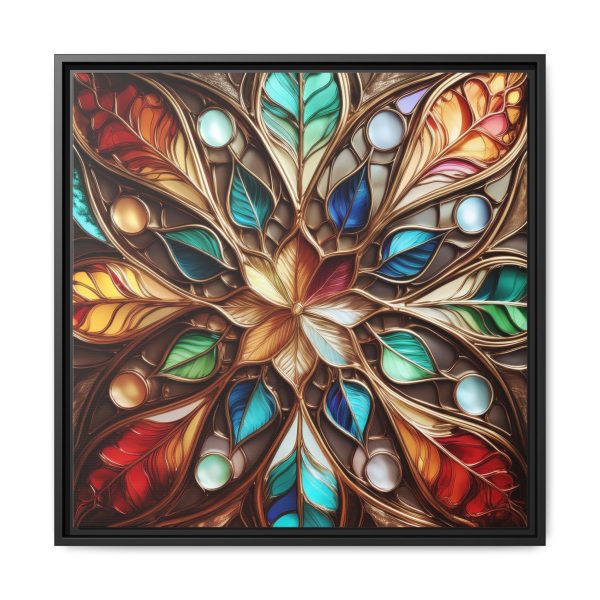 Wood Grain Stain Style WG4 Matte Canvas, Framed (Multi-color) - Image 9