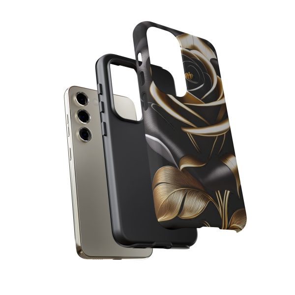 Copy of Black and Gold Rose iPhone | Samsung | Samsung Galaxy | Google Pixel - Cell Phone Tough Cases - Image 132