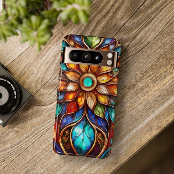 Stained Glass Flower SG1 Cell Phone Tough Cases iPhone | Samsung | Samsung Galaxy | Google Pixel - Image 5