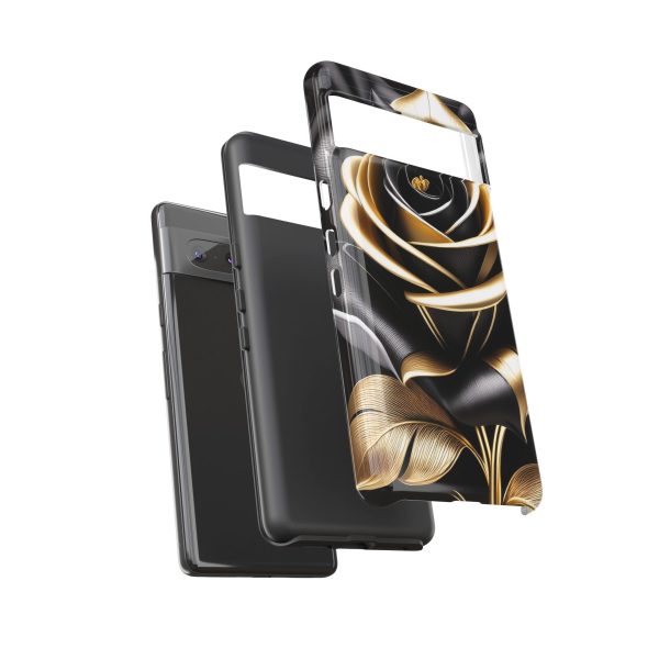 Copy of Black and Gold Rose iPhone | Samsung | Samsung Galaxy | Google Pixel - Cell Phone Tough Cases - Image 152