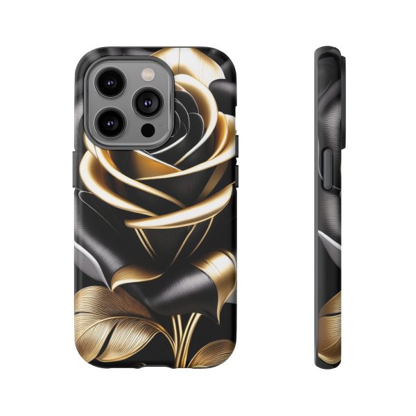 Copy of Black and Gold Rose iPhone | Samsung | Samsung Galaxy | Google Pixel - Cell Phone Tough Cases - Image 106